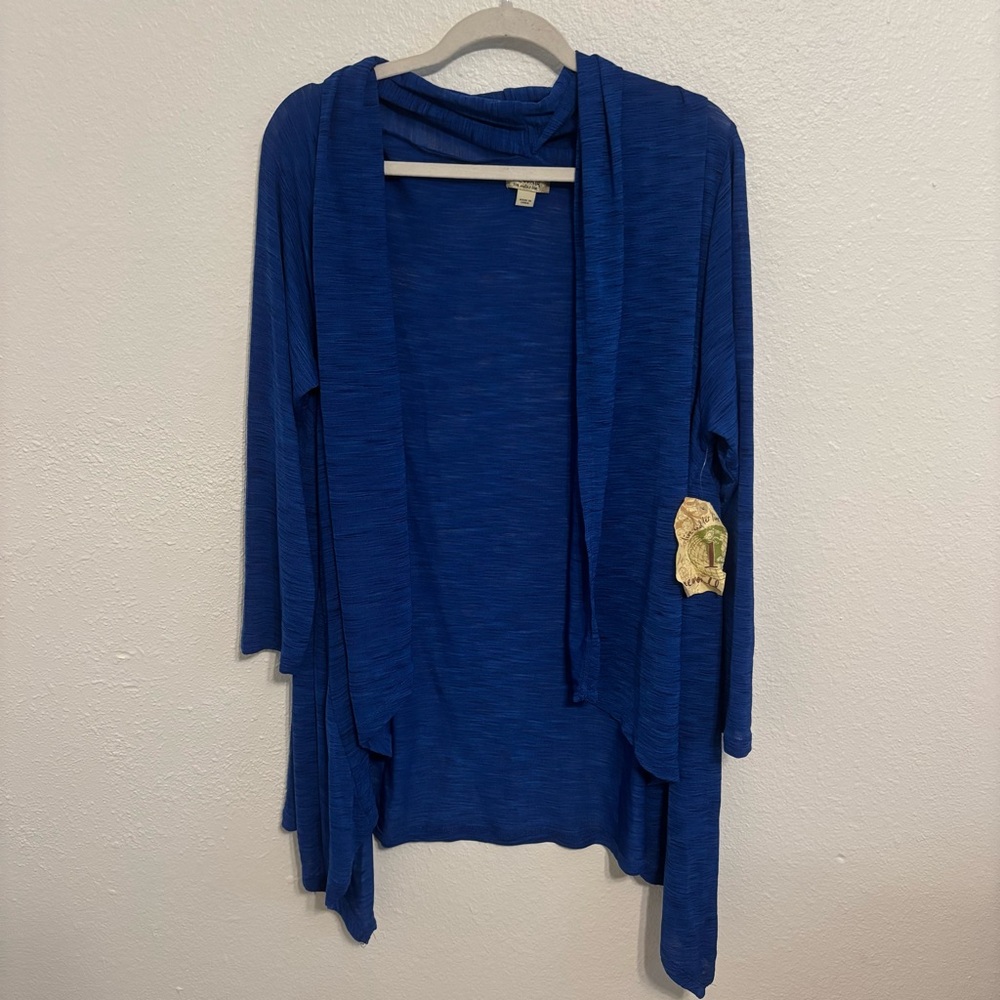 NWT One World dark blue cardigan XXL space core fairy core flowy